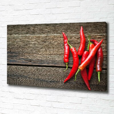 Foto en lienzo con acabado profesional horizontal chiles