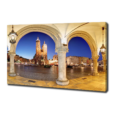 Cuadro canvas con impresión uv duradera horizontal Cracovia, Polonia