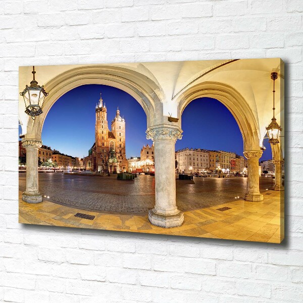 Cuadro canvas con impresión uv duradera horizontal Cracovia, Polonia