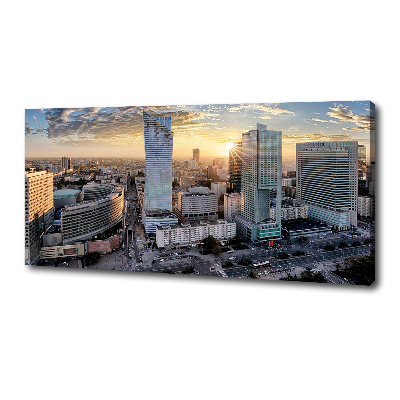 Cuadro canvas moderno de gran formato horizontal Varsovia, Polonia