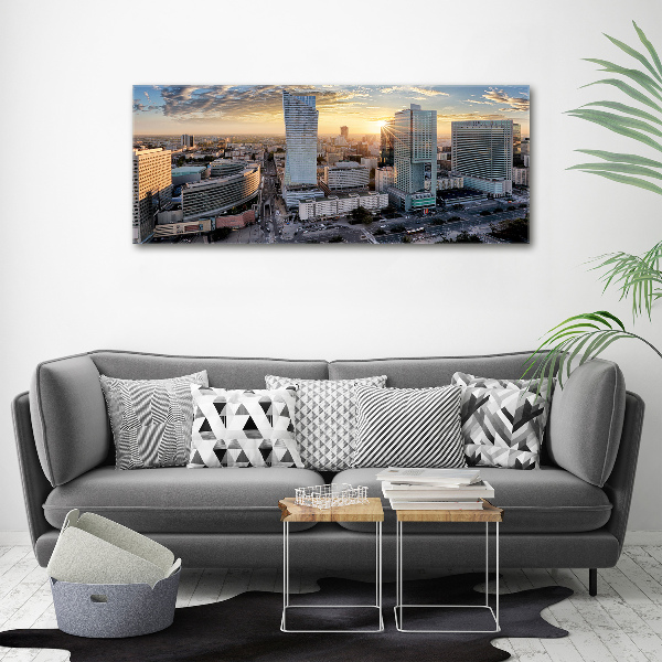 Cuadro canvas moderno de gran formato horizontal Varsovia, Polonia