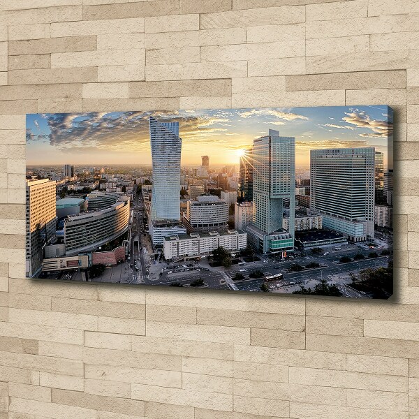 Cuadro canvas moderno de gran formato horizontal Varsovia, Polonia