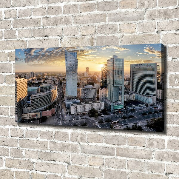 Cuadro canvas moderno de gran formato horizontal Varsovia, Polonia