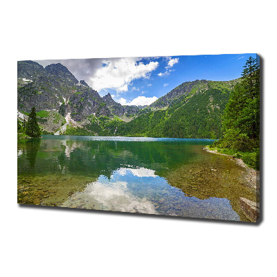 Foto obraz na płótnie Morskie oko Tatry