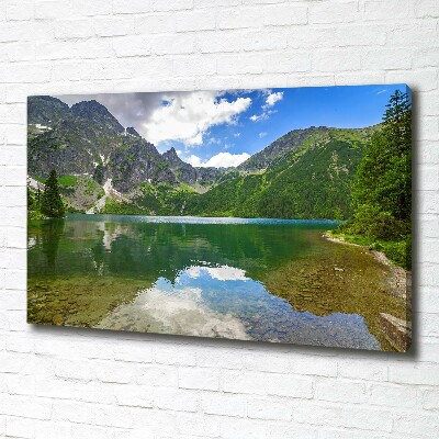 Foto obraz na płótnie Morskie oko Tatry