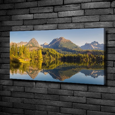 Cuadro canvas con impresión uv duradera horizontal Panorama de los montes Tatra
