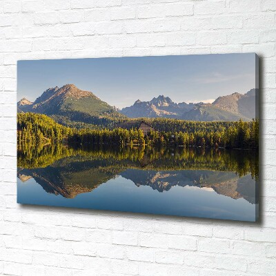 Cuadro canvas con impresión uv duradera horizontal Panorama de los montes Tatra