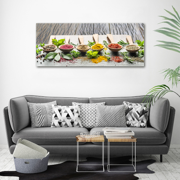 Fotocuadro en lienzo de alta calidad horizontal Especias de colores
