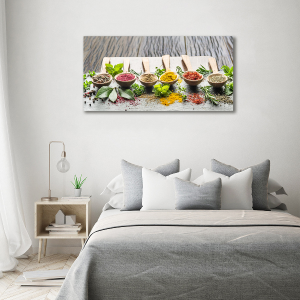 Fotocuadro en lienzo de alta calidad horizontal Especias de colores