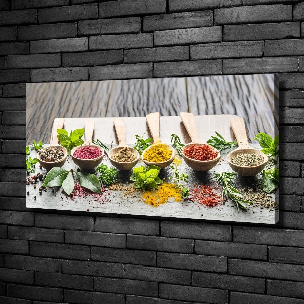 Fotocuadro en lienzo de alta calidad horizontal Especias de colores