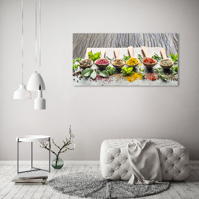 Fotocuadro en lienzo de alta calidad horizontal Especias de colores