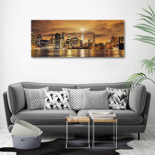 Cuadro canvas con impresión uv duradera horizontal Manhattan Nueva York