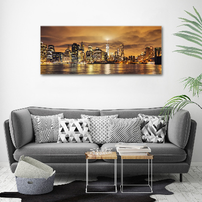 Cuadro canvas con impresión uv duradera horizontal Manhattan Nueva York
