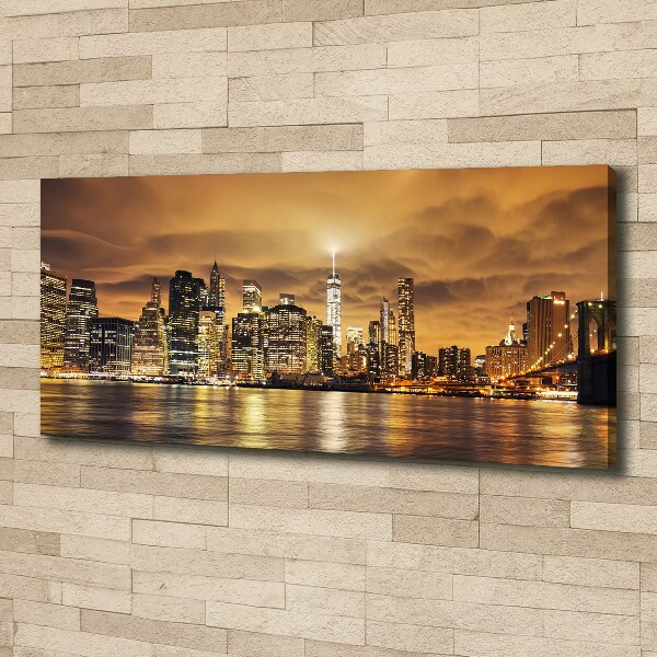 Cuadro canvas con impresión uv duradera horizontal Manhattan Nueva York