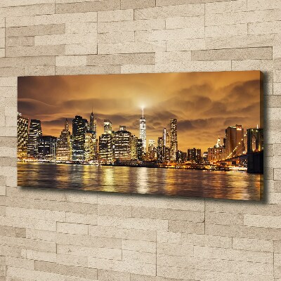 Cuadro canvas con impresión uv duradera horizontal Manhattan Nueva York