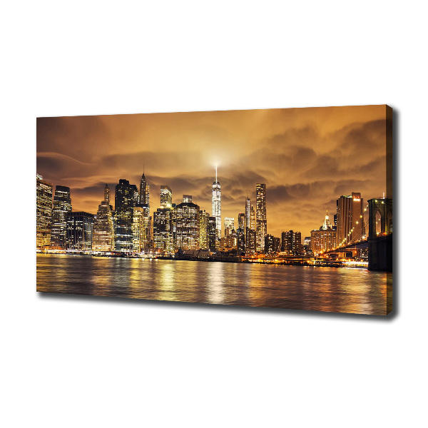 Cuadro canvas con impresión uv duradera horizontal Manhattan Nueva York