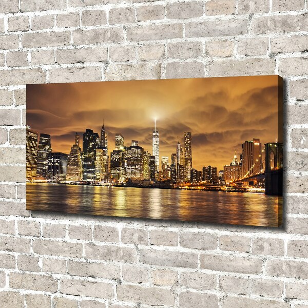 Cuadro canvas con impresión uv duradera horizontal Manhattan Nueva York