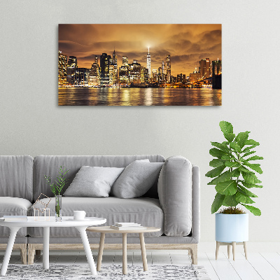 Cuadro canvas con impresión uv duradera horizontal Manhattan Nueva York