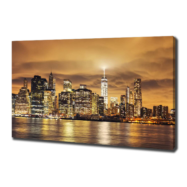 Cuadro canvas con impresión uv duradera horizontal Manhattan Nueva York