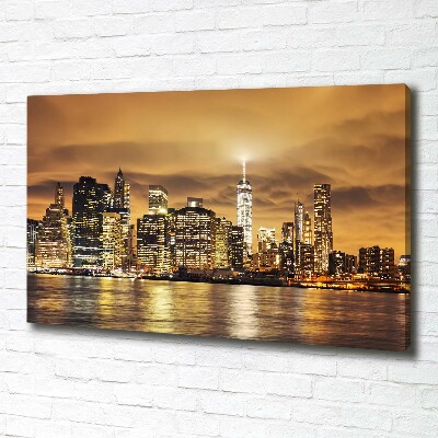 Cuadro canvas con impresión uv duradera horizontal Manhattan Nueva York