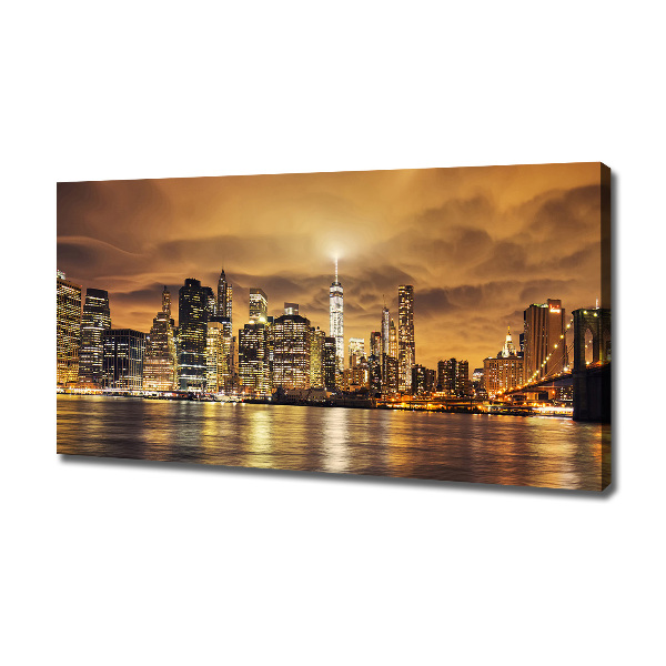 Cuadro canvas con impresión uv duradera horizontal Manhattan Nueva York