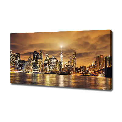 Cuadro canvas con impresión uv duradera horizontal Manhattan Nueva York