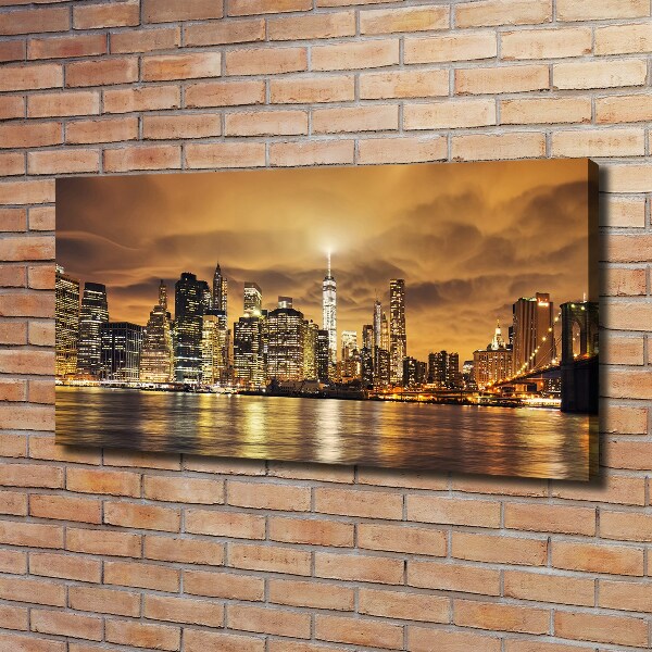 Cuadro canvas con impresión uv duradera horizontal Manhattan Nueva York