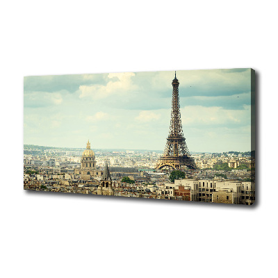 Cuadro canvas moderno de gran formato horizontal Torre Eiffel de París