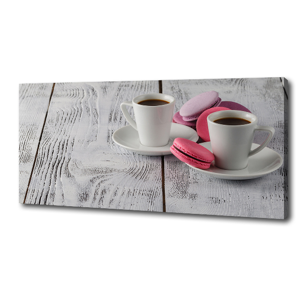 Cuadro canvas con impresión uv duradera horizontal Café y galletas