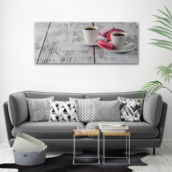 Cuadro canvas con impresión uv duradera horizontal Café y galletas
