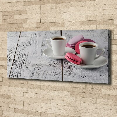 Cuadro canvas con impresión uv duradera horizontal Café y galletas
