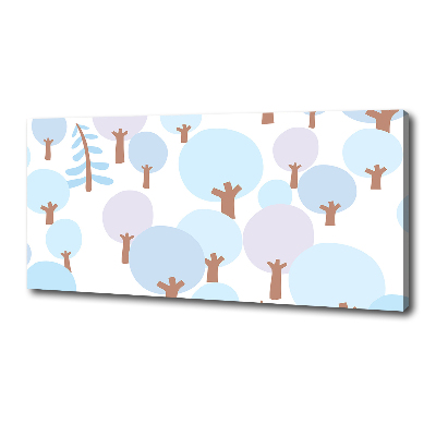 Fotocuadro en lienzo de alta calidad horizontal Árboles coloridos