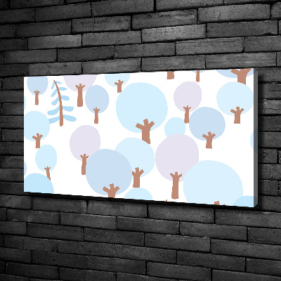 Fotocuadro en lienzo de alta calidad horizontal Árboles coloridos