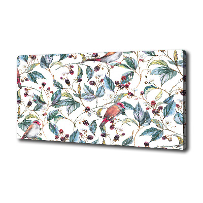 Foto en lienzo con acabado profesional horizontal Mora y pájaros