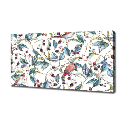 Foto en lienzo con acabado profesional horizontal Mora y pájaros