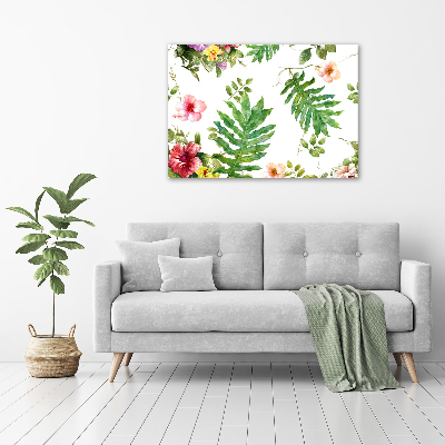 Fotocuadro en lienzo de alta calidad horizontal Patrón floral