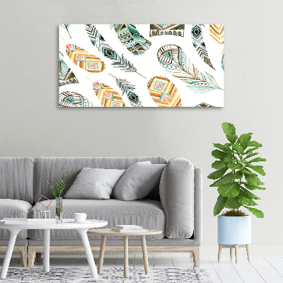 Foto obraz na płótnie Etniczne pióra