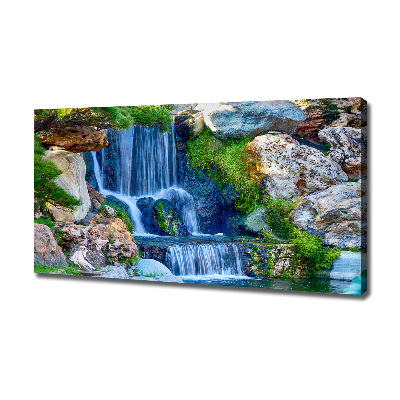 Cuadro canvas moderno de gran formato horizontal Cascada