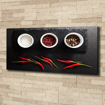 Foto obraz na płótnie Przyprawy i chilli