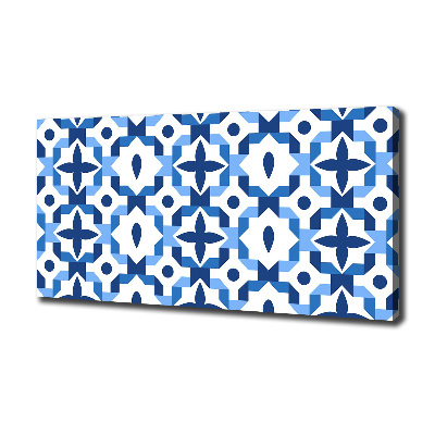 Cuadro canvas con impresión uv duradera horizontal Fondo geométrico