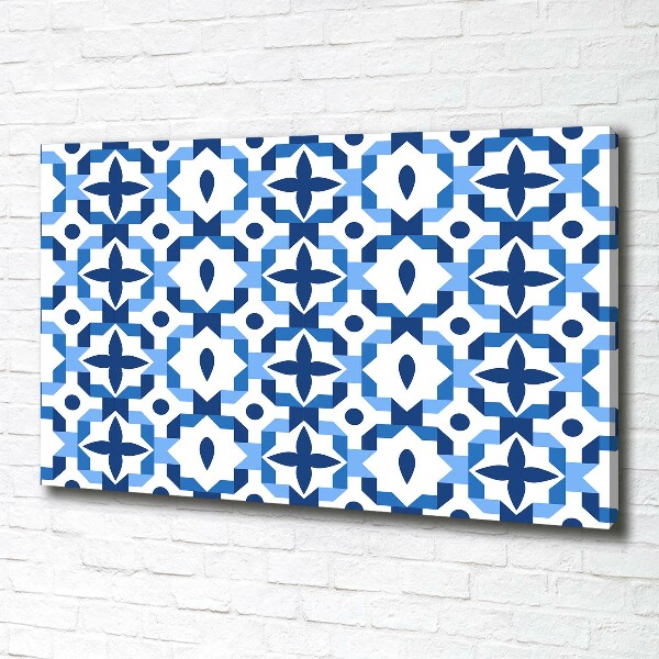 Cuadro canvas con impresión uv duradera horizontal Fondo geométrico