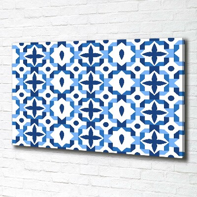 Cuadro canvas con impresión uv duradera horizontal Fondo geométrico