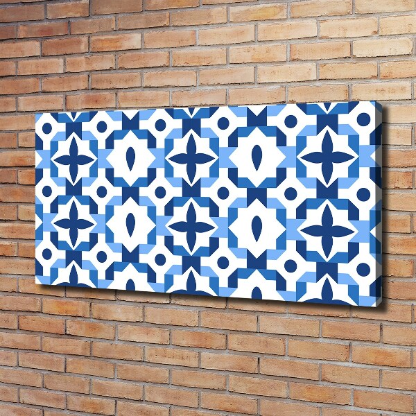 Cuadro canvas con impresión uv duradera horizontal Fondo geométrico