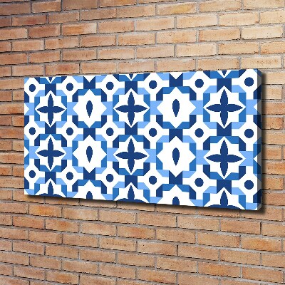 Cuadro canvas con impresión uv duradera horizontal Fondo geométrico