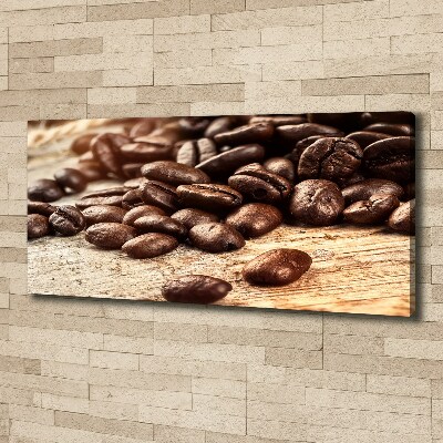 Cuadro canvas con impresión uv duradera horizontal Granos de café