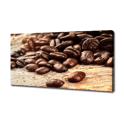 Cuadro canvas con impresión uv duradera horizontal Granos de café