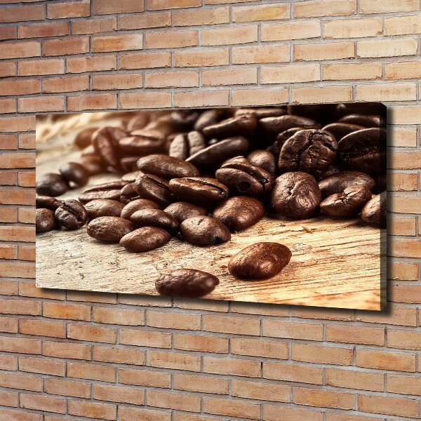 Cuadro canvas con impresión uv duradera horizontal Granos de café