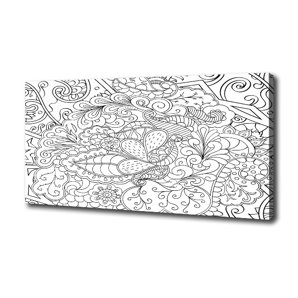 Cuadro canvas moderno de gran formato horizontal Adornos