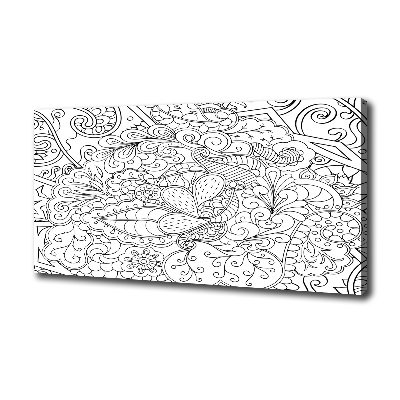 Cuadro canvas moderno de gran formato horizontal Adornos