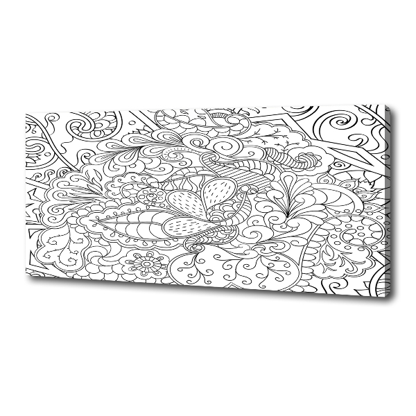 Cuadro canvas moderno de gran formato horizontal Adornos